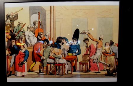 Aux abords des jardins du Palais Royal. Les musiciens aveugles autorisaient la débauche. Photo: LLalande