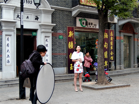 Quartier du Duon Lu à Shanghai. Photo: Lottie Brickert