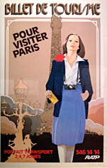 Affiche présentée à l'exposition "Bons baisers de Paris". Photo: PHB/LSDP