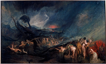 "Le déluge". Exposition Turner. Copyright: Tate Gallery