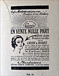 Publicité des années trente. Photo: PHB/LSDP