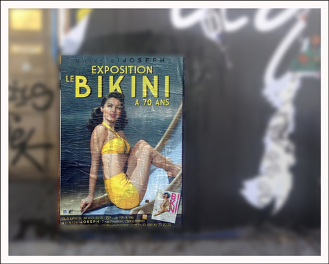 Publicité pour l'expo sur le bikini. Photo: PHB/LSDP