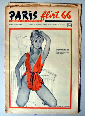couverture de Paris-Flirt. Août 1966. Photo: PHB/LSDP