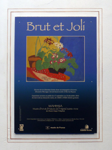 Affiche de l'exposition "Brut et Joli". Photo: PHB/LSDP