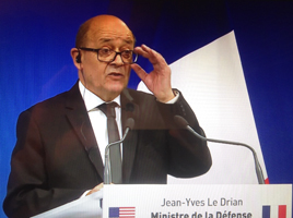 Jean-Yves le Drian le 25 octobre 2016. Photo: PHB/LSDP